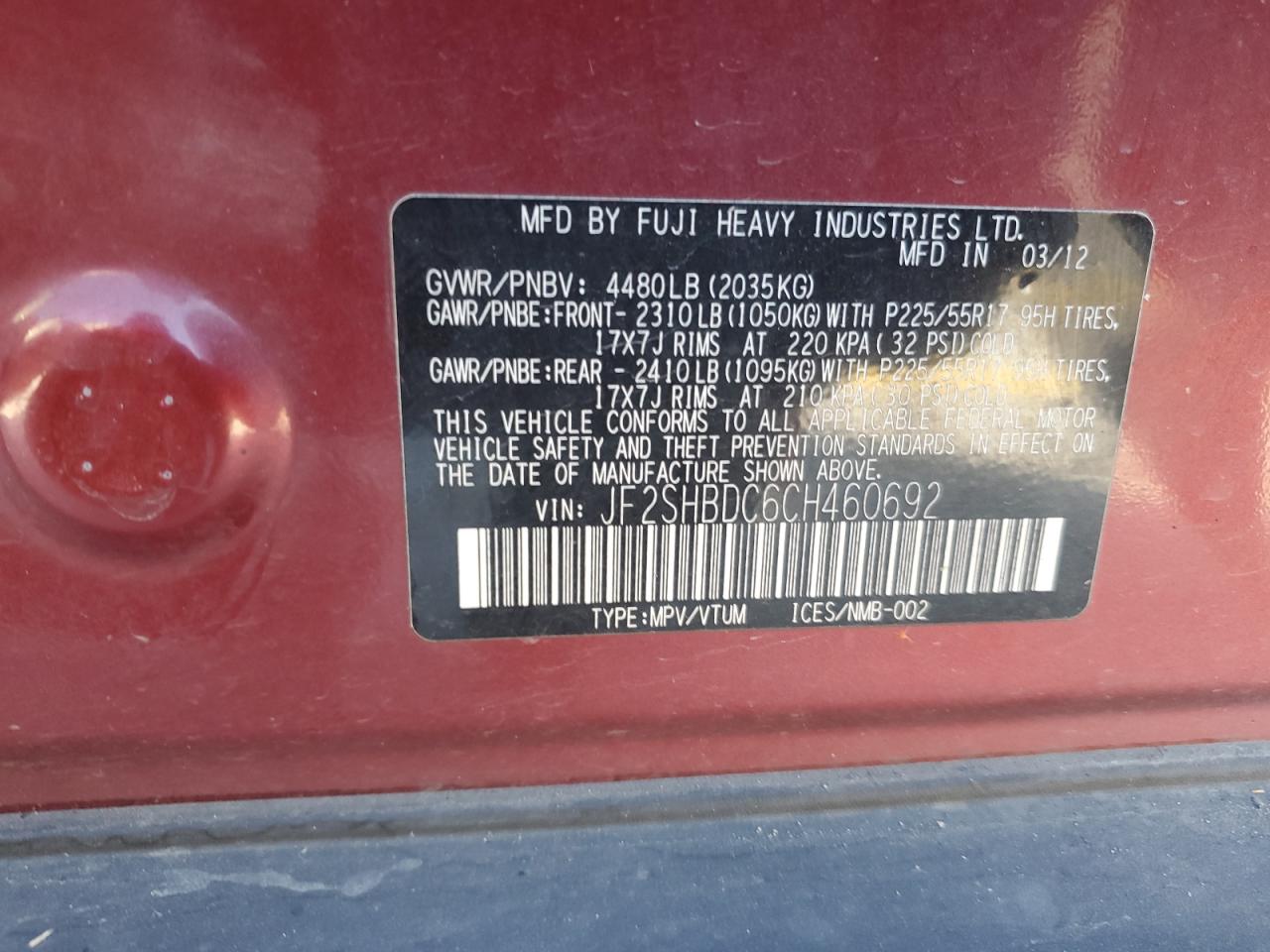 SUBARU FORESTER 2.5X PREMIUM