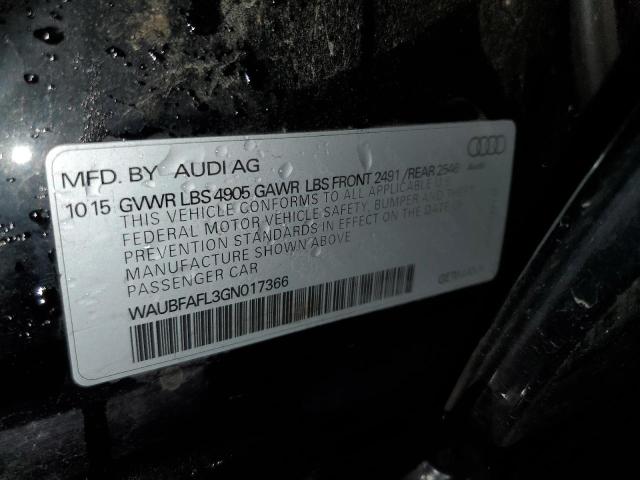 2016 AUDI A4 PREMIUM WAUBFAFL3GN017366