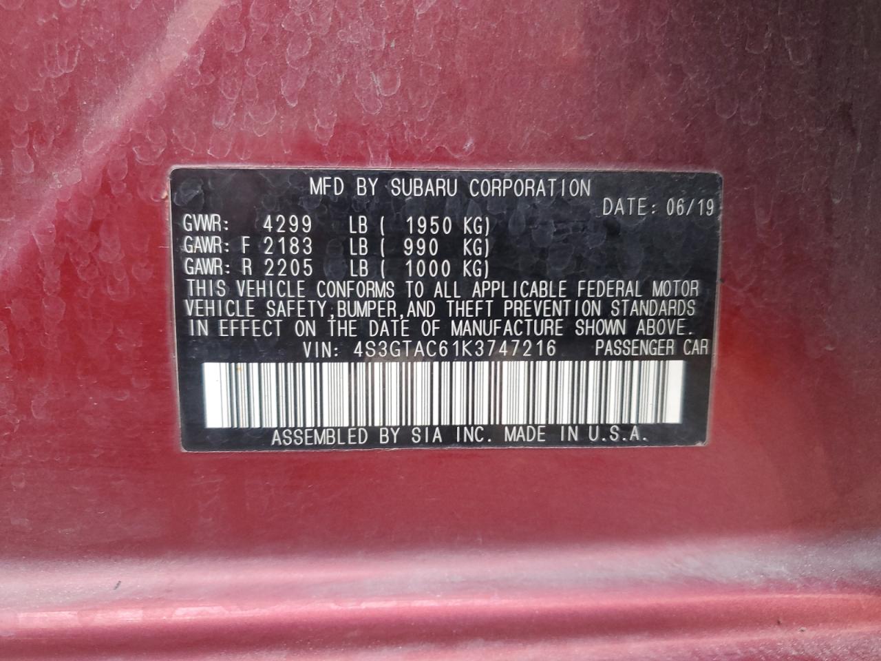 SUBARU IMPREZA PREMIUM