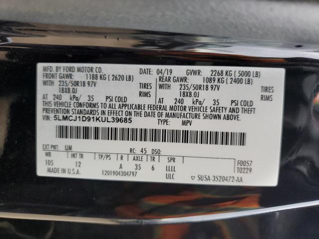 2019 LINCOLN MKC - 5LMCJ1D91KUL39685