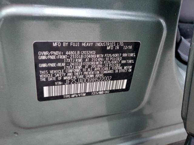 2017 SUBARU FORESTER 2 #3303947692