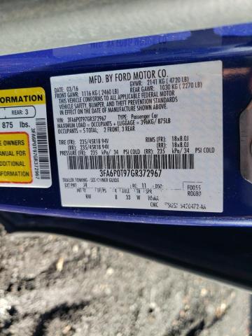 2016 FORD FUSION SE - 3FA6P0T97GR372967