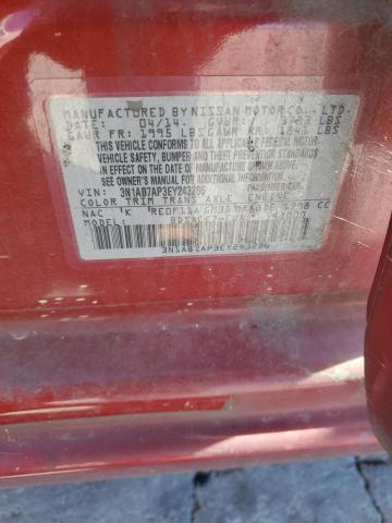 2014 NISSAN SENTRA S #3291360168