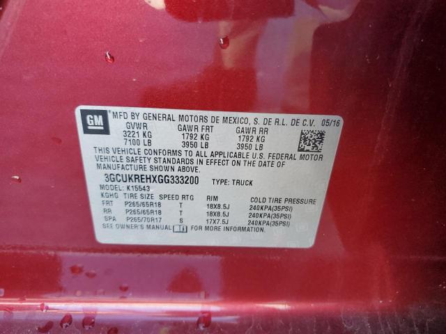 2016 CHEVROLET SILVERADO #3302824914