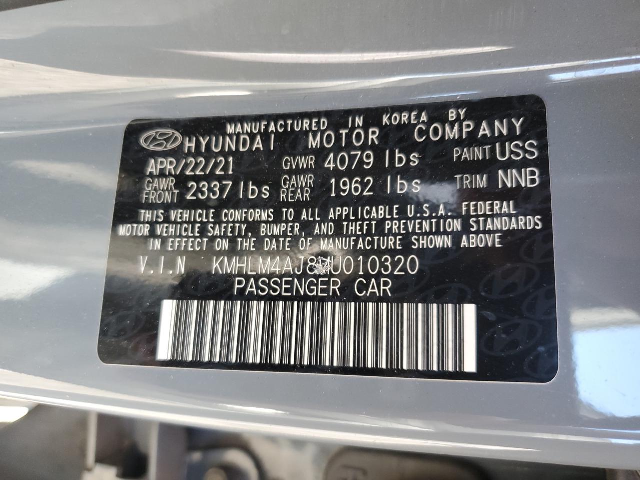 HYUNDAI ELANTRA BLUE