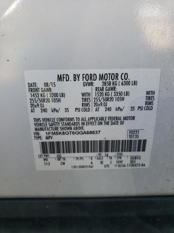 2016 FORD EXPLORER S - 1FM5K8GT6GGA68637