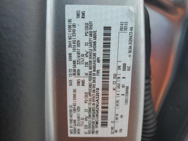 2022 FORD ESCAPE SE - 1FMCU9G62NUA32010