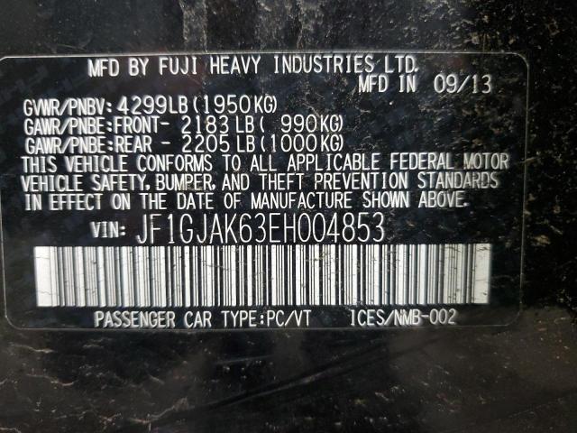 2014 SUBARU IMPREZA LI - JF1GJAK63EH004853