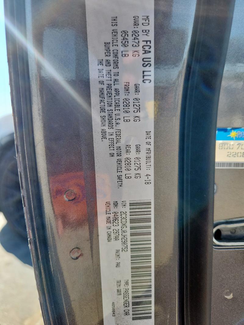 2018 DODGE CHARGER R/ 2C3CDXGJ0JH290752