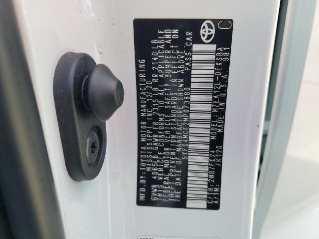 2021 TOYOTA COROLLA SE - 5YFS4MCE2MP073880