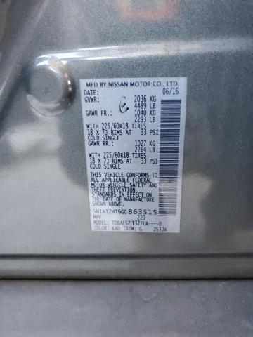 2016 NISSAN ROGUE S - 5N1AT2MT6GC863515