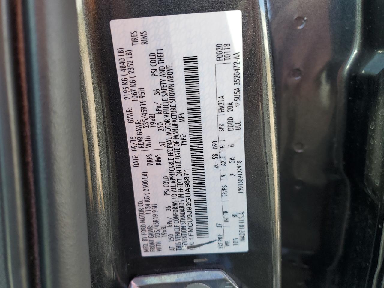 FORD ESCAPE TITANIUM