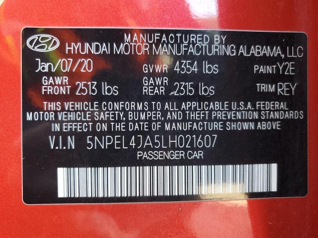 2020 HYUNDAI SONATA SEL - 5NPEL4JA5LH021607