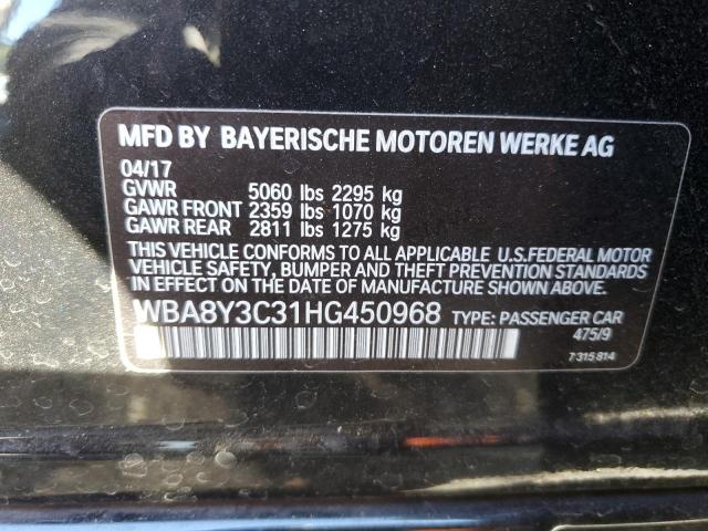 2017 BMW 340 XIGT WBA8Y3C31HG450968