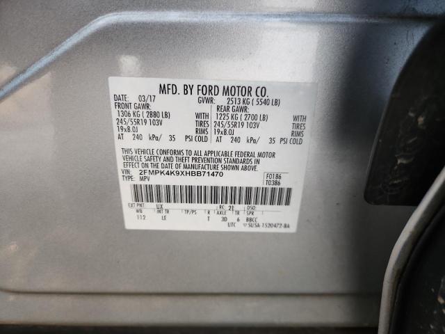 2017 FORD EDGE TITAN 2FMPK4K9XHBB71470