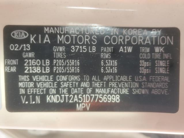 2013 KIA SOUL - KNDJT2A51D7756998