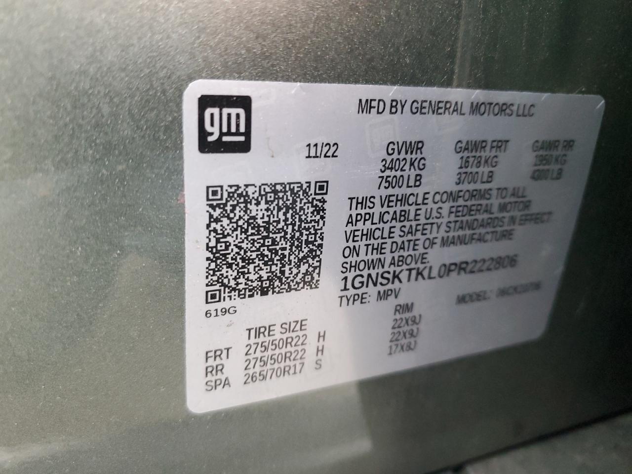 CHEVROLET TAHOE K1500 HIGH COUNTRY