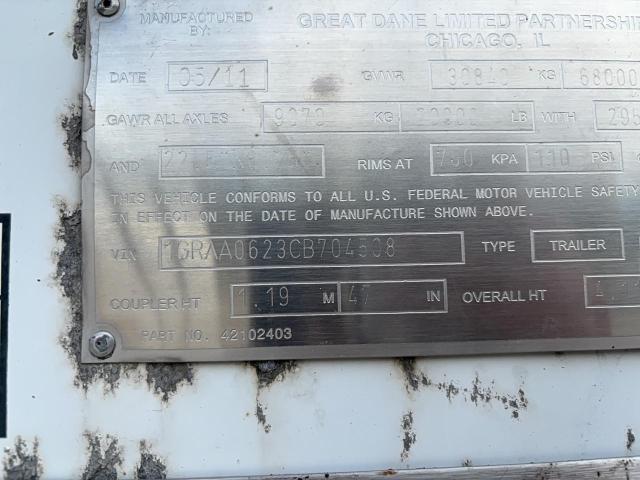 2012 DRY VAN DRY VAN #3283913347