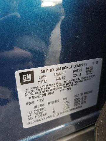 2021 CHEVROLET TRAILBLAZE #3310392960