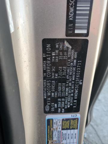 2015 KIA SEDONA EX KNDMC5C13F6023711