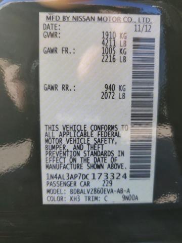 2013 NISSAN ALTIMA 2.5 - 1N4AL3AP7DC173324