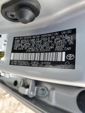2020 TOYOTA PRIUS LE #3316975094