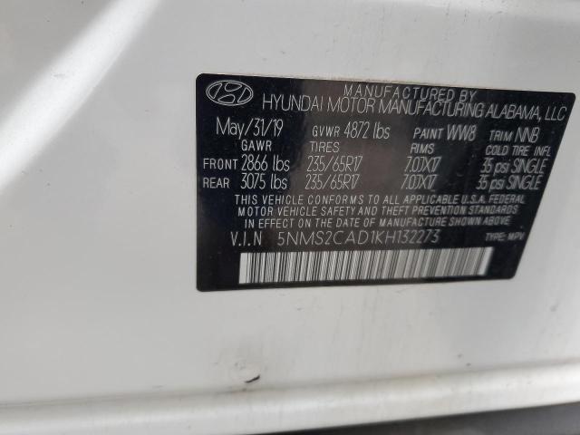 2019 HYUNDAI SANTA FE S - 5NMS2CAD1KH132273