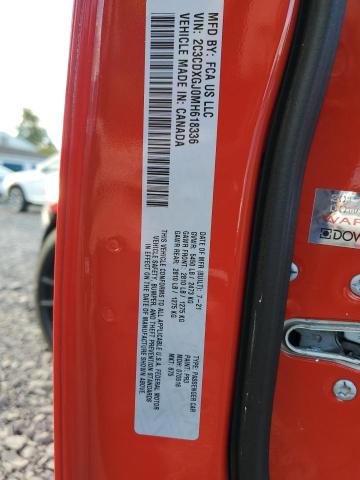 2021 DODGE CHARGER SC 2C3CDXGJ0MH618336