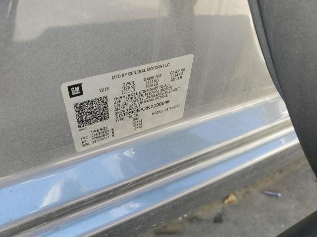 2019 GMC SIERRA K1500 ELEVATION 1GTR9CEK2KZ190598