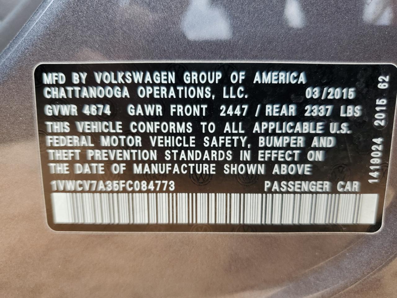 VOLKSWAGEN PASSAT SEL