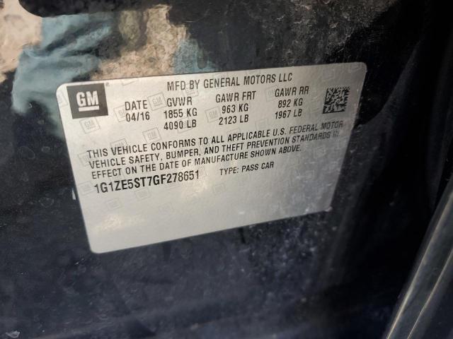 2016 CHEVROLET MALIBU LT - 1G1ZE5ST7GF278651