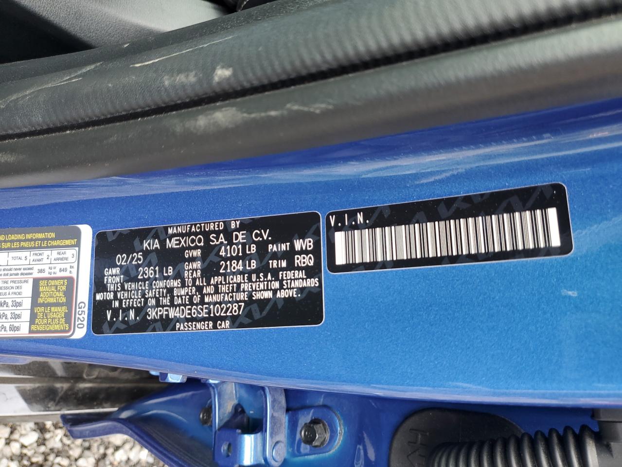 Lot #3308215161 2025 KIA K4 GT LINE