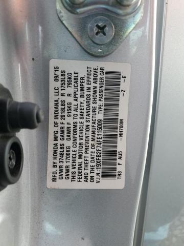 2015 HONDA CIVIC SE 19XFB2F74FE115009