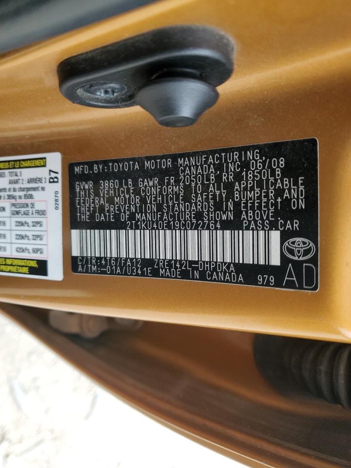 Lot #3268403768 2009 TOYOTA COROLLA MA