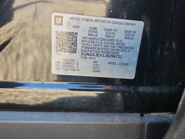 2018 CHEVROLET EQUINOX LT - 2GNAXJEV1J6294731