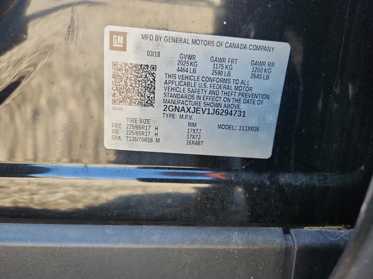 CHEVROLET EQUINOX LT