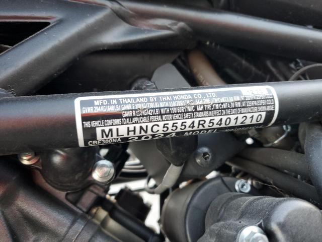 2024 HONDA CBF300 NA #3301772327