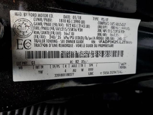 2018 FORD FOCUS SE - 1FADP3K25JL253608