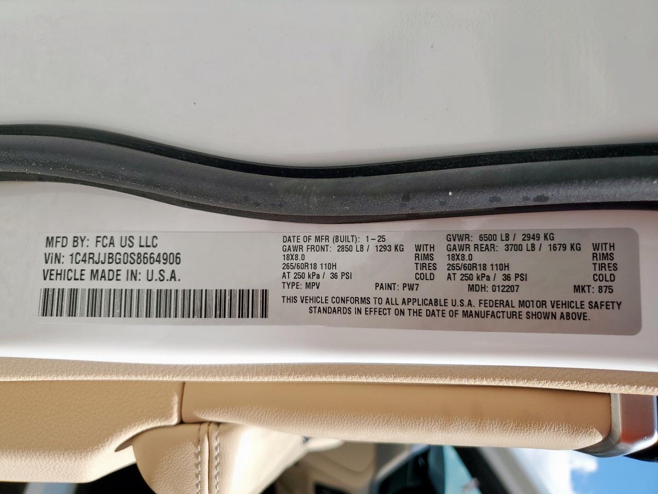 JEEP GRAND CHEROKEE L LIMITED