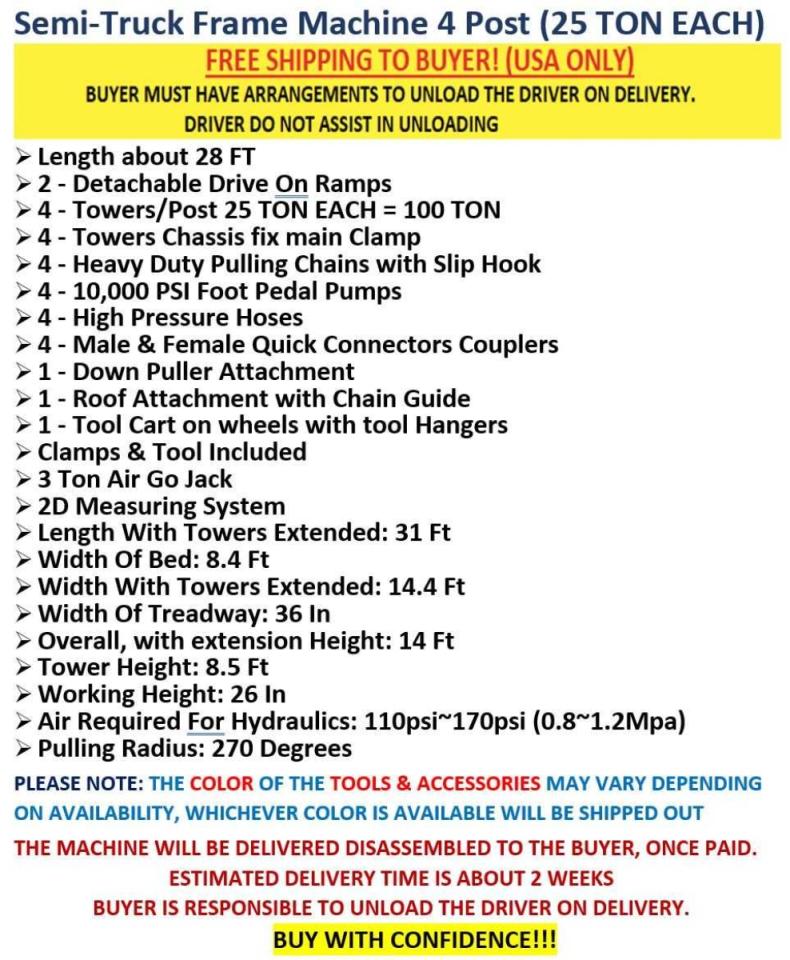 Lot #3274662799 2025 SEMI TRUCK FRAME MACHINE