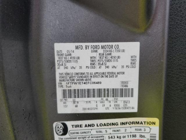 2014 FORD F150 SUPER - 1FTFW1ET4EFC06489