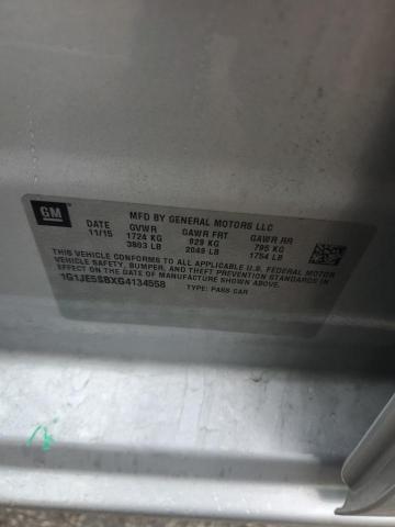 2016 CHEVROLET SONIC LTZ 1G1JE5SBXG4134558