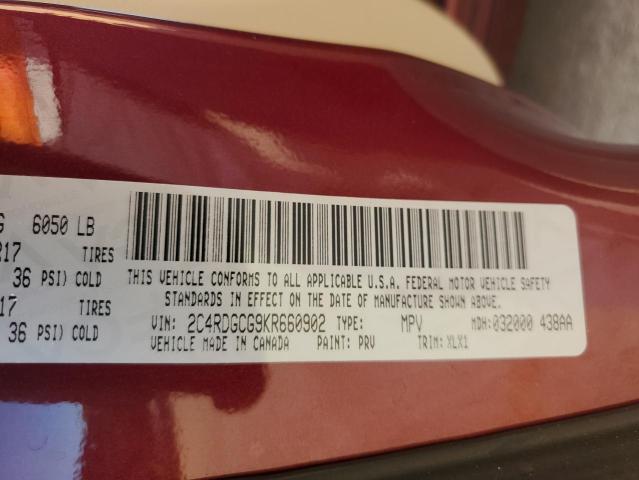 2019 DODGE GRAND CARA #3287470012