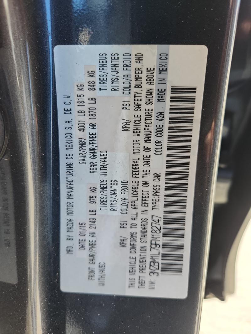 2015 MAZDA 3 TOURING - 3MZBM1L79FM182747