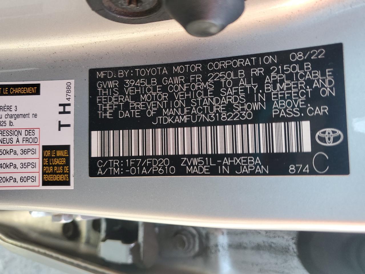 TOYOTA PRIUS NIGHT SHADE