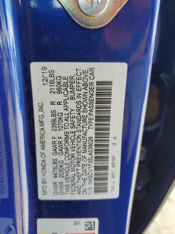 2020 HONDA ACCORD SPO - 1HGCV1F35LA039026