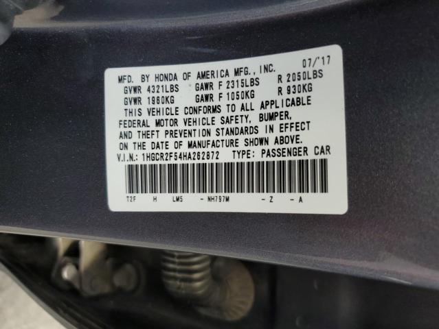 2017 HONDA ACCORD SPO - 1HGCR2F54HA262872
