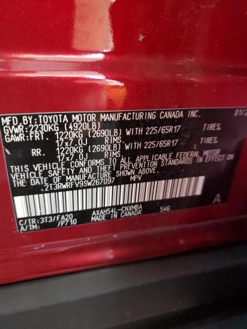 2025 TOYOTA RAV4 XLE - 2T3RWRFV9SW267097