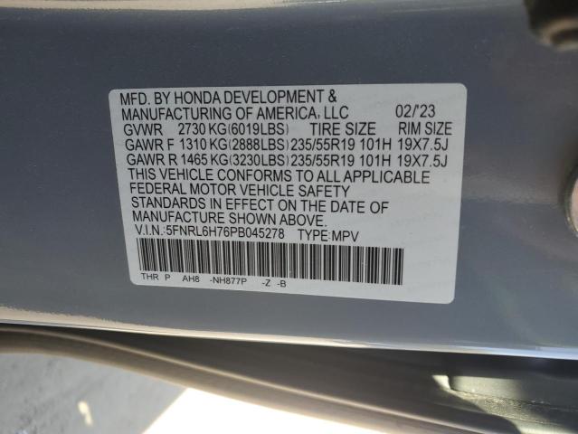 2023 HONDA ODYSSEY SP #3291162985