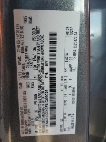 2014 FORD ESCAPE SE - 1FMCU0GX9EUC09026